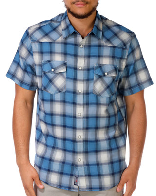 Thumbnail 2: FLAG AND ANTHEM Men's Print Buttoned Short Sleeve Shirt 