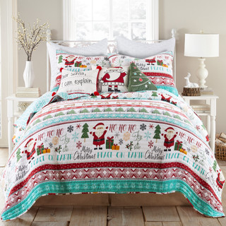 Thumbnail 2: Levtex Home Levtex Home Ho Ho Holidays Reversible Quilt Set 