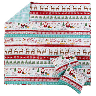 Thumbnail 4: Levtex Home Levtex Home Ho Ho Holidays Reversible Quilt Set 