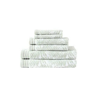 Thumbnail 2: TOMMY BAHAMA Tommy Bahama 6 Pc. Linear Palms Terry Towel Set 