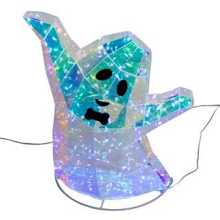 Thumbnail 14: Kurt Adler Kurt Adler 3 Pc. Pre-lit Holographic Witch & Two Ghosts Set 