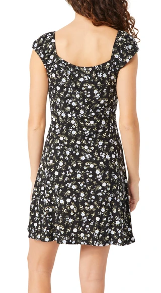 Thumbnail 4: Derek Heart Derek Heart Juniors Print Sleeveless Mini Dress 