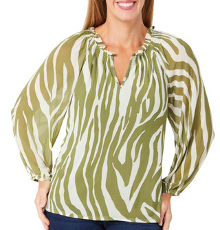 Thumbnail 1: OLIVE/ IVORY MULTI
