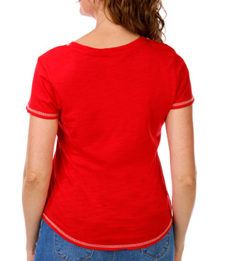 Thumbnail 3: Blue Sol Blue Sol Petite Solid Luxey Short Sleeve V-Neck Top 