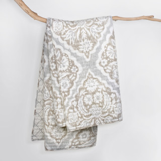 Thumbnail 8: Levtex Home Levtex Home Becker Taupe Quilted Throw 