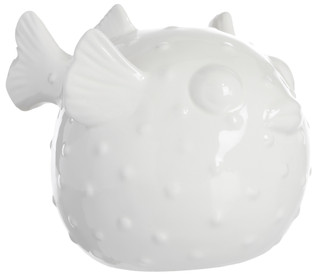 Thumbnail 1: Galt International Galt International 9.5 in Ceramic Pufferfish Figurine 