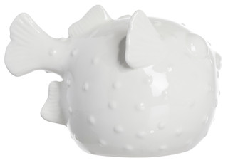 Thumbnail 4: Galt International Galt International 9.5 in Ceramic Pufferfish Figurine 