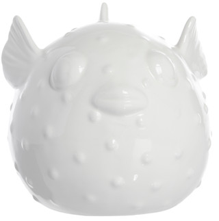 Thumbnail 3: Galt International Galt International 9.5 in Ceramic Pufferfish Figurine 