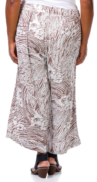 Thumbnail 3: BUNULU Bunulu Plus Print Wide Leg Pull On Pants 