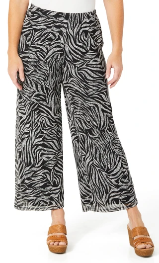 Thumbnail 1: HARPER 241 Harper 241 Womens Mesh Zebra Pants 