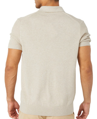 Thumbnail 4: Van Heusen Van Heusen Mens Short Sleeve Smart Temp Textured Polo Shirt 