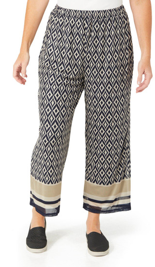 Thumbnail 1: NAVY/ TAUPE MULTI