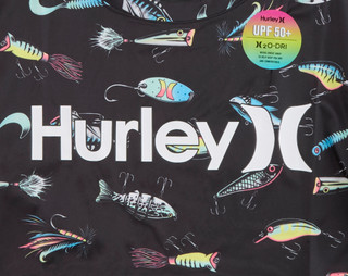 Thumbnail 6: Hurley Hurley Big Boys Active UPF Lure T-Shirt 