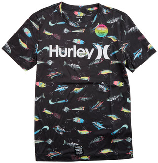 Thumbnail 2: Hurley Hurley Big Boys Active UPF Lure T-Shirt 