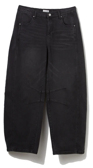 Thumbnail 1: No Comment No Comment Juniors Low Rise Barrel Leg Jeans 