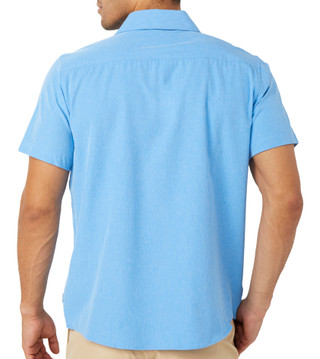 Thumbnail 2: Hurley Hurley Mens Short Sleeve Tech Chambray Woven Shirt 