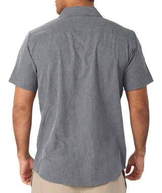 Thumbnail 2: Hurley Hurley Mens Short Sleeve Tech Chambray Woven Shirt 
