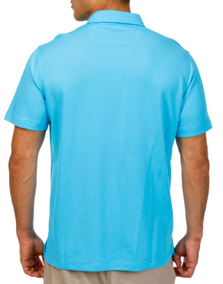 Thumbnail 2: TAILORBYRD Tailorbyrd Mens Short Sleeve Solid Modal Polo Shirt 