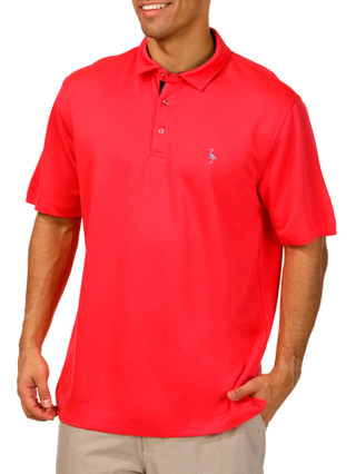 Thumbnail 1: TAILORBYRD Tailorbyrd Mens Short Sleeve Solid Modal Polo Shirt 