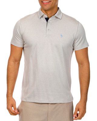 Thumbnail 1: TAILORBYRD Tailorbyrd Mens Short Sleeve Solid Modal Polo Shirt 