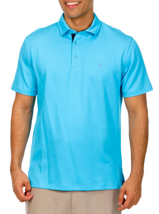 Thumbnail 1: TAILORBYRD Tailorbyrd Mens Short Sleeve Solid Modal Polo Shirt 