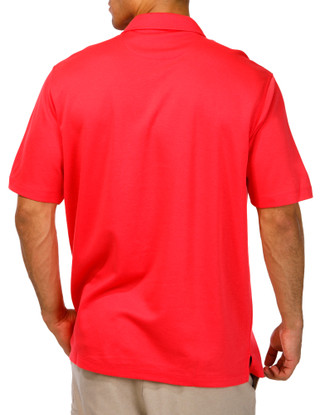Thumbnail 2: TAILORBYRD Tailorbyrd Mens Short Sleeve Solid Modal Polo Shirt 