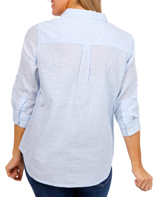 Thumbnail 2: Dash Dash Petite 3/4 Sleeve Button Down Top 