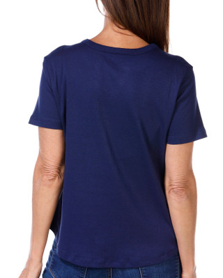 Thumbnail 3: Coral Bay Coral Bay Petite Short Sleeve Henley Top 
