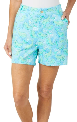 Thumbnail 1: SIMPLY SOUTHERN Simply Southern Womens Outdoor Whale Print Shorts 