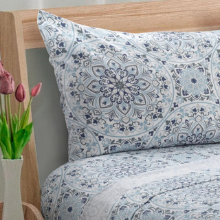 Thumbnail 15: AVANTI Cypress Mosaic Flannel Sheet Set 