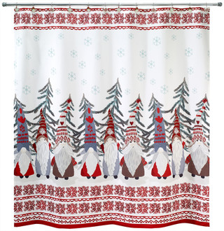 Thumbnail 1: AVANTI Avanti Christmas Gnomes Shower Curtain 