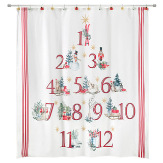 Thumbnail 1: AVANTI Avanti Holiday Countdown Shower Curtain 