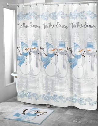 Thumbnail 1: AVANTI Avanti Frosty Friends Shower Curtain 