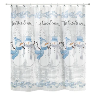 Thumbnail 2: AVANTI Avanti Frosty Friends Shower Curtain 