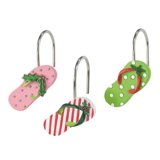 Thumbnail 1: AVANTI Avanti Flamingo Jingle Shower Hooks 