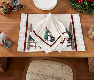 Thumbnail 1: AVANTI Avanti Country Snowman 4-Pc. Placemat Set 