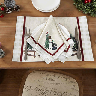 Thumbnail 3: AVANTI Avanti Country Snowman 4-Pc. Napkin Set 