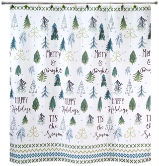 Thumbnail 1: AVANTI Avanti Christmas Trees Shower Curtain 