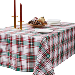 Thumbnail 4: AVANTI Avanti Holiday Plaid 60 in. x 102 in. Tablecloth 