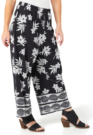 Thumbnail 3: HARPER 241 Harper 241 Womens Cinched Waist Floral Pull On Capris 