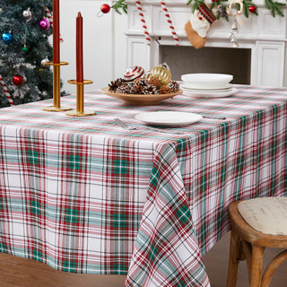 Thumbnail 2: AVANTI Avanti Holiday Plaid 60 in. x 84 in. Tablecloth 