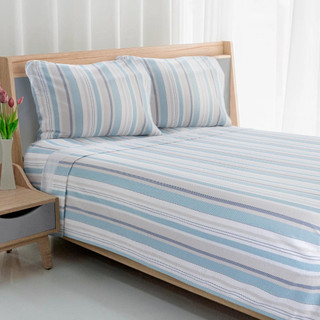 Thumbnail 10: AVANTI Pajama Stripe Flannel Sheet Set 
