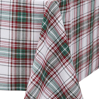 Thumbnail 3: AVANTI Avanti Holiday Plaid 60 in. x 120 in. Tablecloth 