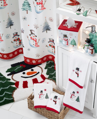 Thumbnail 1: AVANTI Avanti Linens Winter Snowman Lotion Or Soap Dispenser 