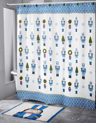 Thumbnail 2: AVANTI Avanti Nutcracker Trellis Shower Curtain 