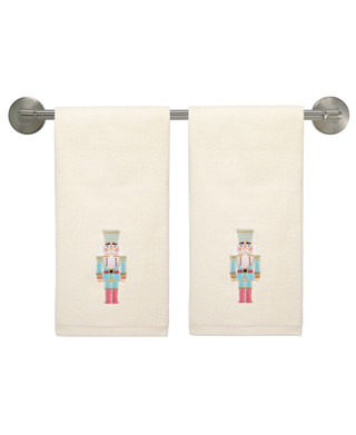 Thumbnail 2: AVANTI Avanti Linens Nutcracker 2-Pack Hand Towel Set 