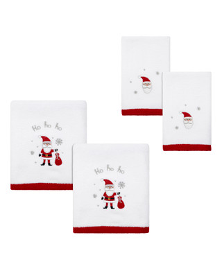 Thumbnail 4: AVANTI Avanti Linens Ho Ho Ho 2-Pack Hand Towel Set 