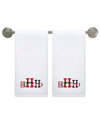 Thumbnail 1: AVANTI Avanti Linens Ho Ho Ho 2-Pack Hand Towel Set 