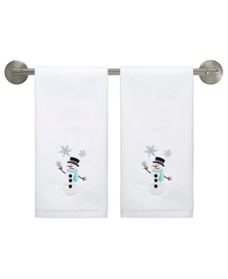Thumbnail 1: AVANTI Avanti Linens Snowman 2-Pack Hand Towel Set 