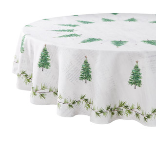 Thumbnail 2: AVANTI Avanti Trees 70 in Round Tablecloth 